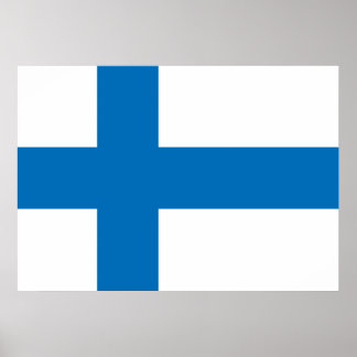 Finland Flag Poster