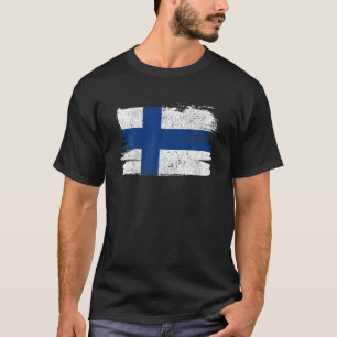 Finland Flag Pride Friendship Proud Peace Vintage T-Shirt