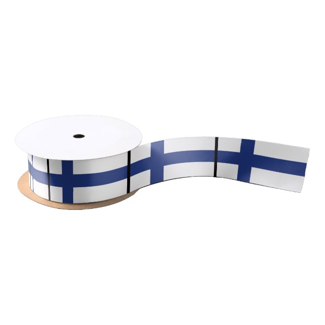 Finland Flag Satin Ribbon (Spool)