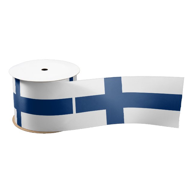 Finland Flag Satin Ribbon (Spool)