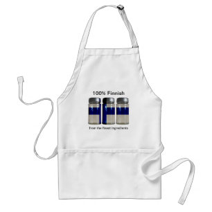 Finland Flag Spice Jars Apron