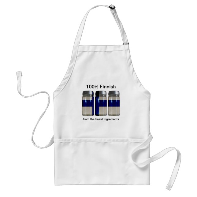 Finland Flag Spice Jars Apron (Front)