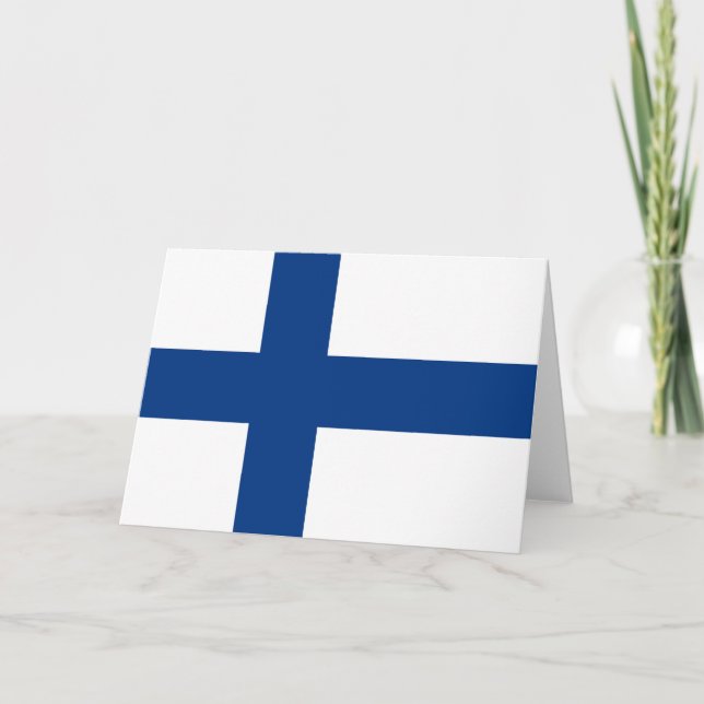 Finland flag thank you card (Front)