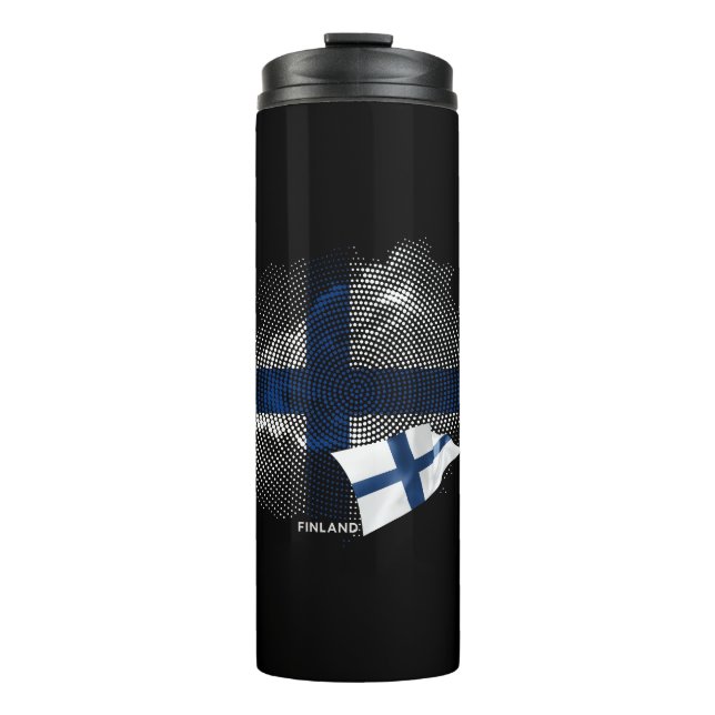 Finland flag thermal tumbler (Front)