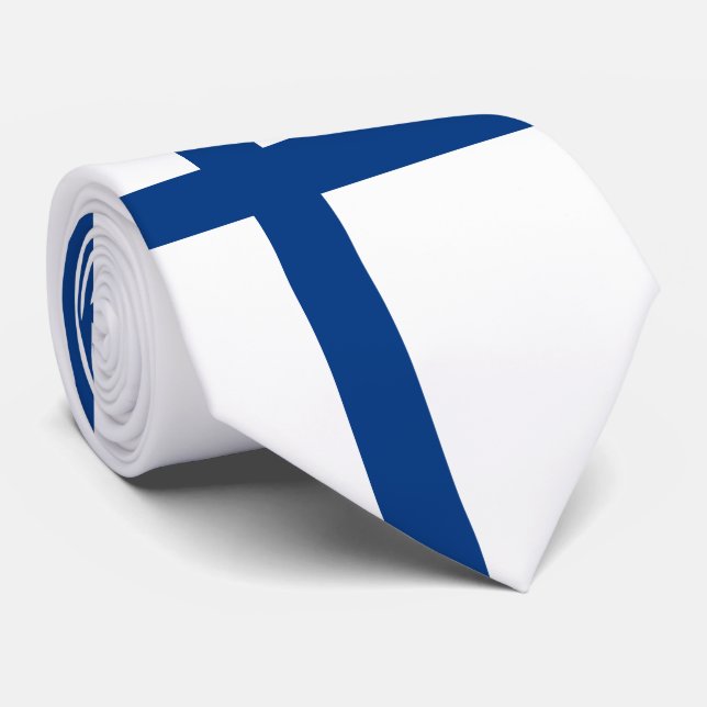 Finland Flag Tie (Rolled)