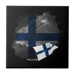 Finland flag tile
