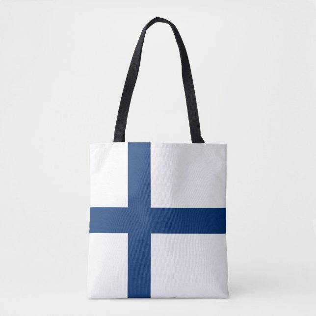 Finland Flag Tote Bag (Front)