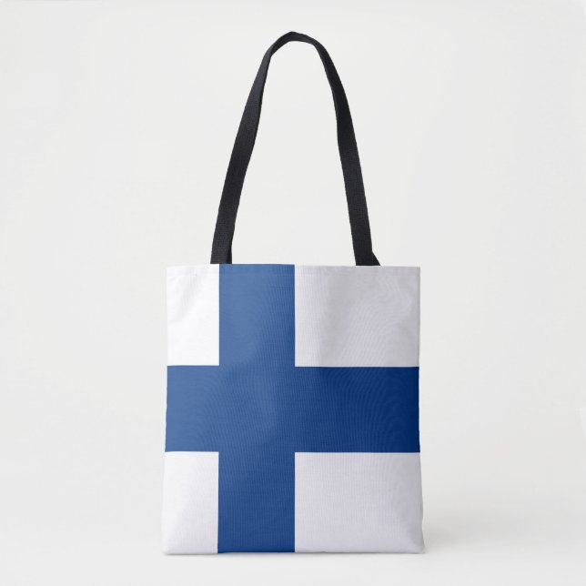 Finland Flag Tote Bag (Front)