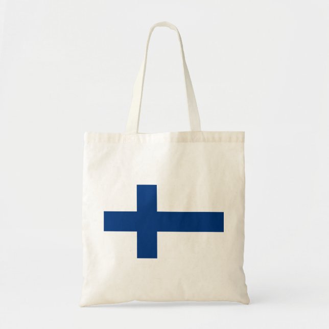 Finland Flag Tote Bag (Front)