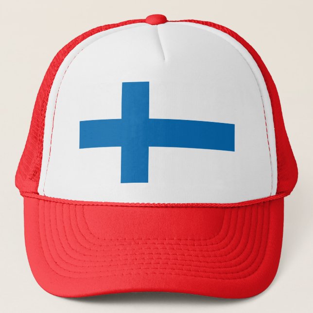 Finland Flag Trucker Hat (Front)
