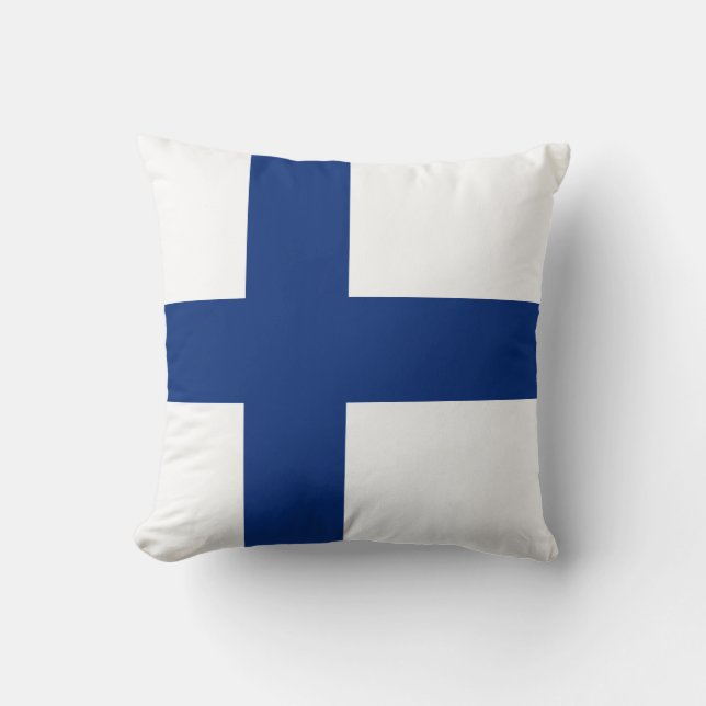 Finland Flag x Flag Pillow (Front)