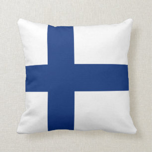 Finland Flag x Flag Pillow