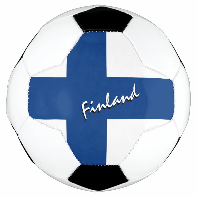 Finland Football & Finnish Flag / Sports (Front)