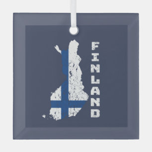 Finland  glass tree decoration