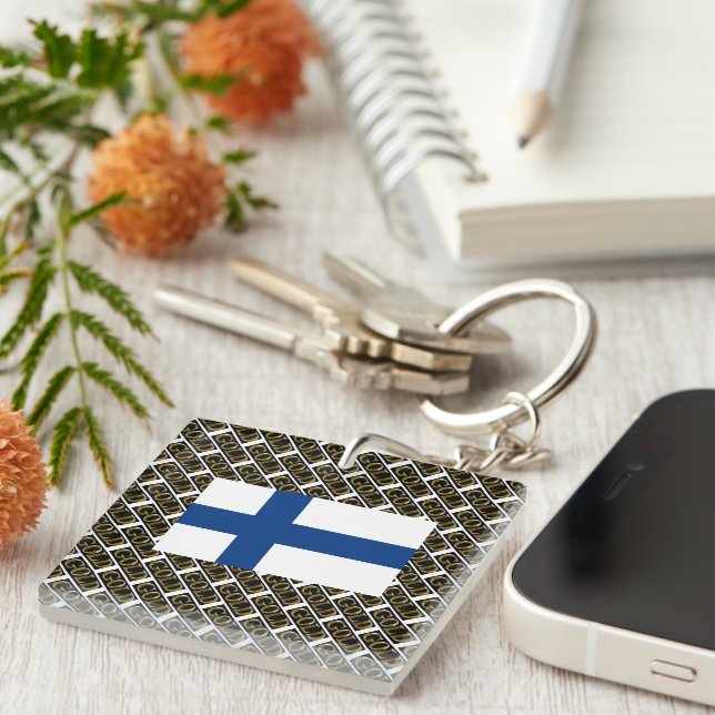 FINLAND GOLD   KEY RING (Front Right)