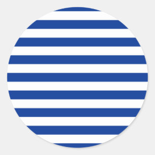 finland greece israel flag stripes classic round sticker