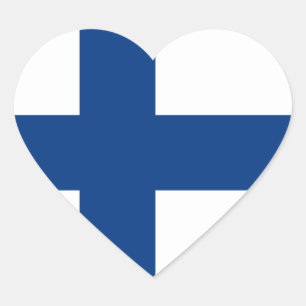finland heart sticker