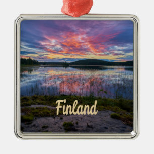 Finland Helsinki Northern Europe Metal Tree Decoration