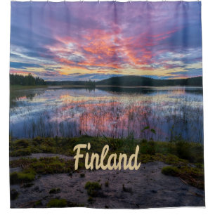 Finland Helsinki Northern Europe Shower Curtain