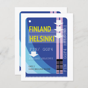 Finland Helsinki travel ticket