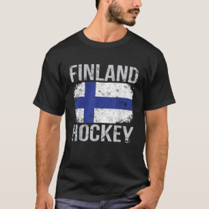 Finland Hockey Finnish Flag T Shirt