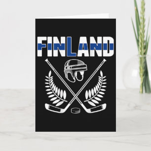 Finland Ice Hockey Fans Jersey Finnish Flag Hockey Card