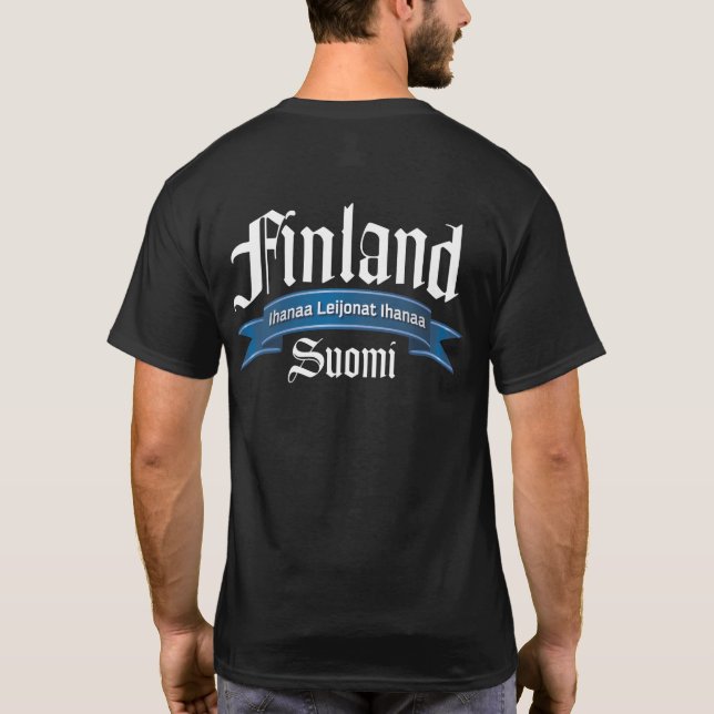Finland Ihanaa Leijonat Rev Back T-Shirt (Back)