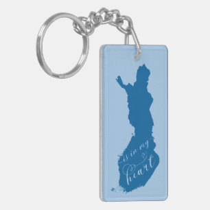 Finland Is In My Heart Key Ring