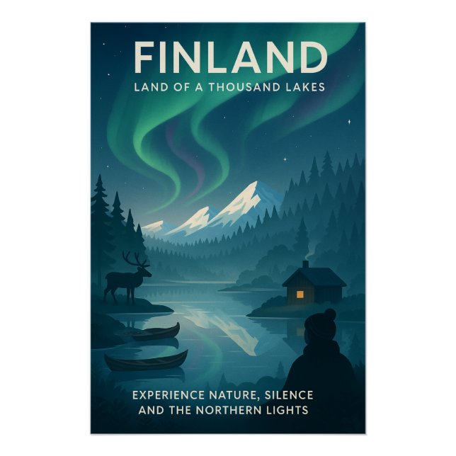 FINLAND — Land of a Thousand Lakes” Poster (Front)