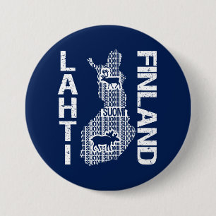 FINLAND MAP button - Lahti