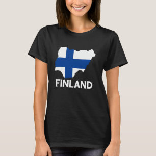 Finland Map Finnish Roots Finnish Pride Patriotic T-Shirt