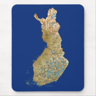 Finland Map Mousepad