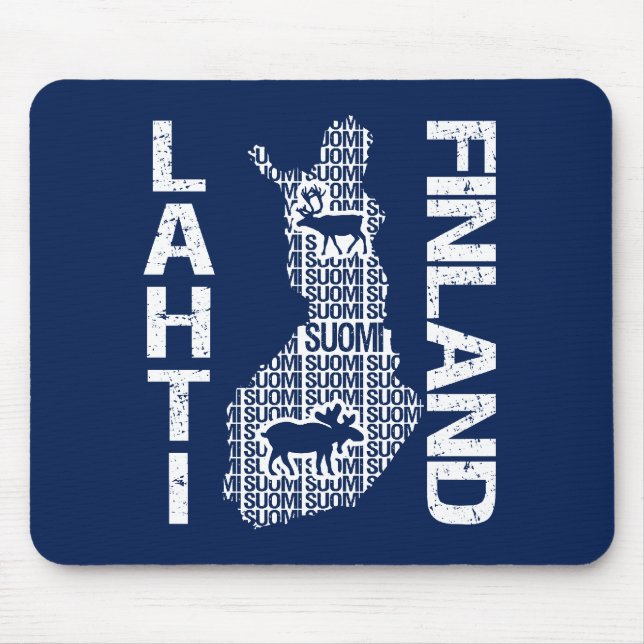 FINLAND MAP mousepad - Lahti (Front)