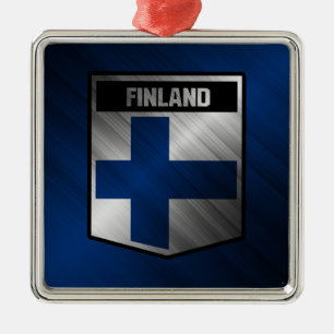Finland Metal Tree Decoration