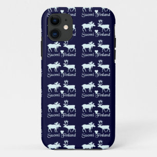 Finland Moose & Reindeer iPhone case-mate 11 Case
