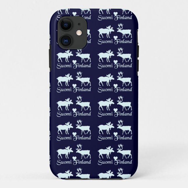 Finland Moose & Reindeer iPhone case-mate Case-Mate iPhone Case (Back)