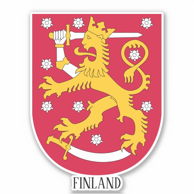 Finland National Coat Of Arms Patriotic (Front)
