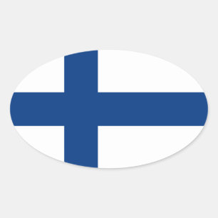 Finland Oval Sticker
