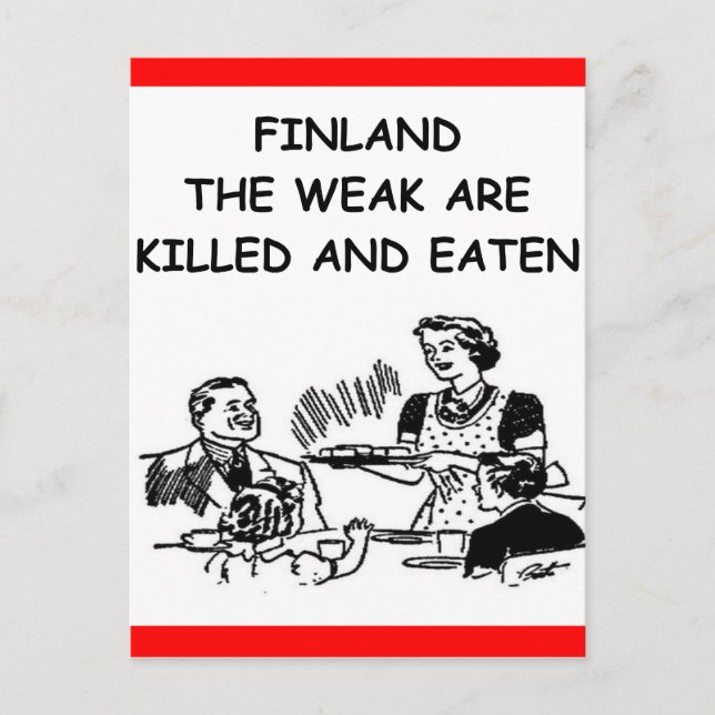 FINLAND POSTCARD (Front)