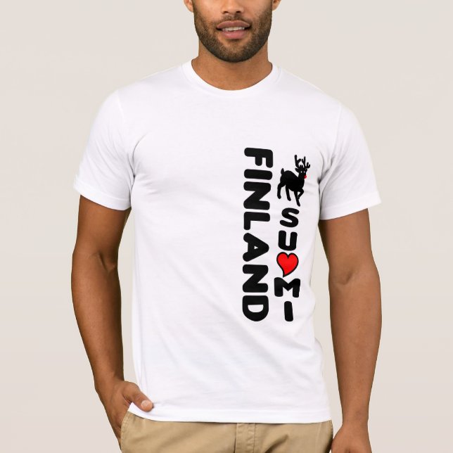 Finland Reindeer T-shirt (Front)