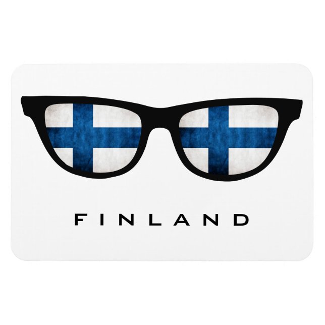 Finland Shades custom text & colour magnet (Horizontal)