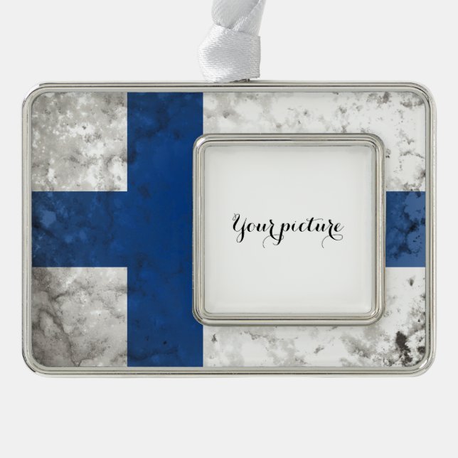 Finland Silver Plated Framed Ornament (Front)