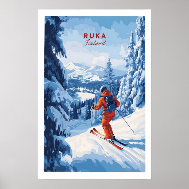 Finland Ski Run Poster 1 (Front)