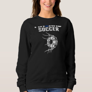 Finland Soccer Ball In Net Finnish Football Suppo Sweatshirt