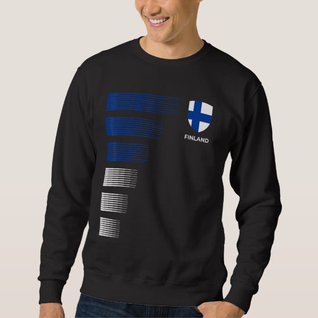 Finland Soccer Jersey Sweatshirt (Front)