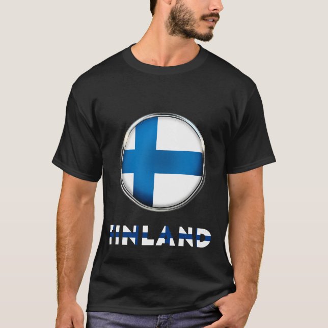 FINLAND special Black  T-Shirt (Front)