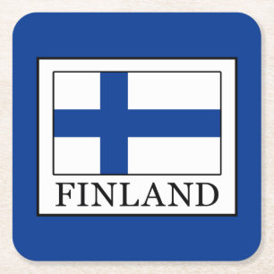 Finland Square Paper Coaster