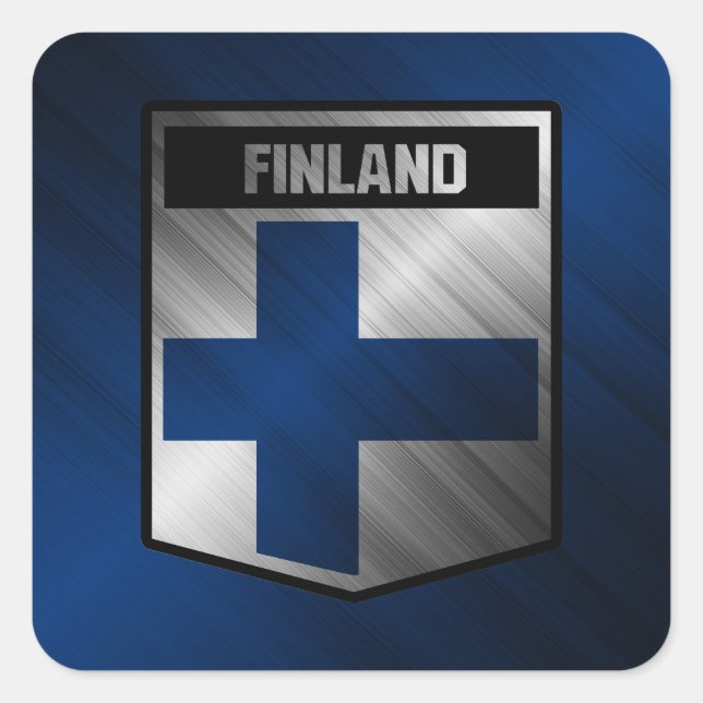 Finland Square Sticker (Front)