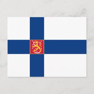 Finland State Flag Postcard