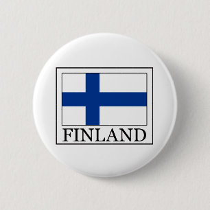 Finland sticker 6 cm round badge